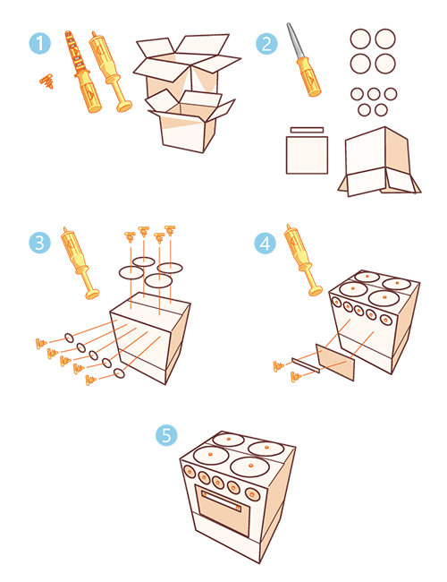 Cardboard Kitchen Instructional